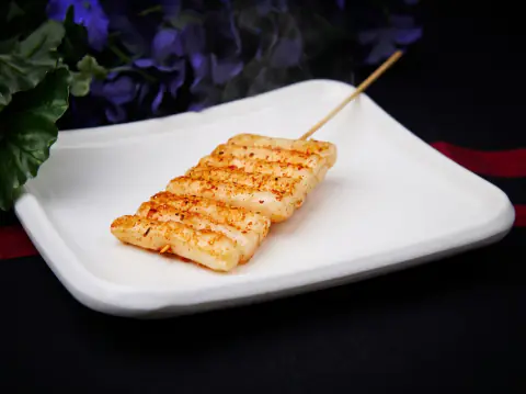 Pastel de arroz a la parrilla