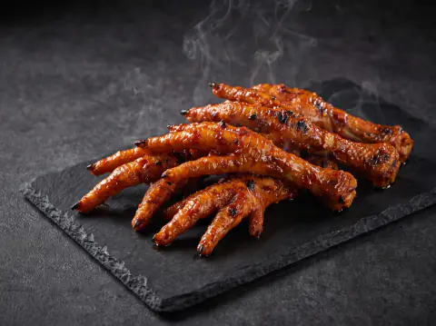 Patas de pollo asadas