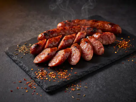 Salchicha a la parrilla